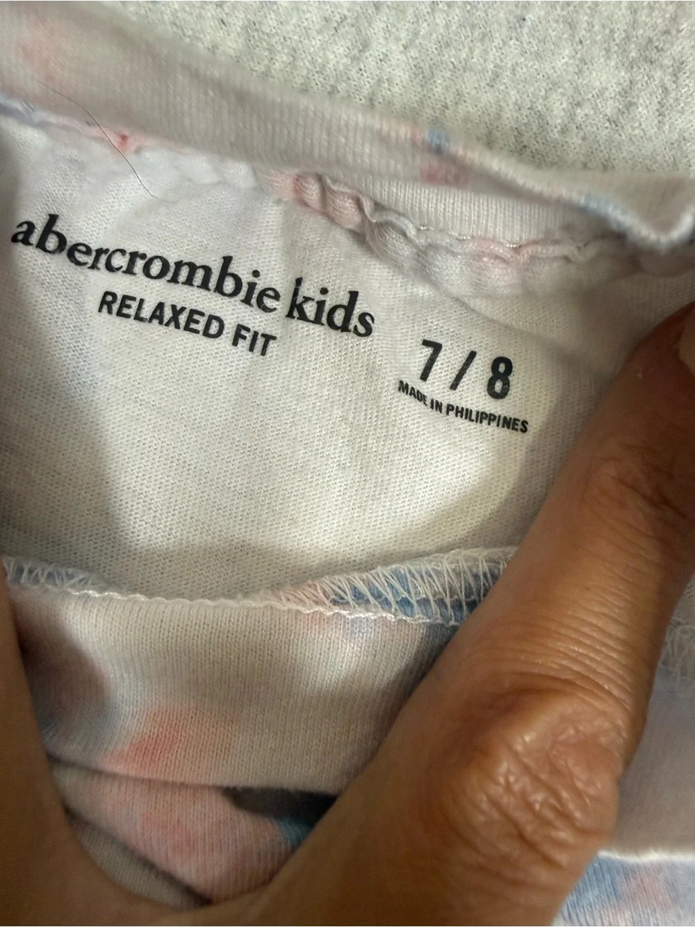 Abercrombie Kids Red Ice Pop Graphic Tie-Dye T-Shirt - Kids 7/8